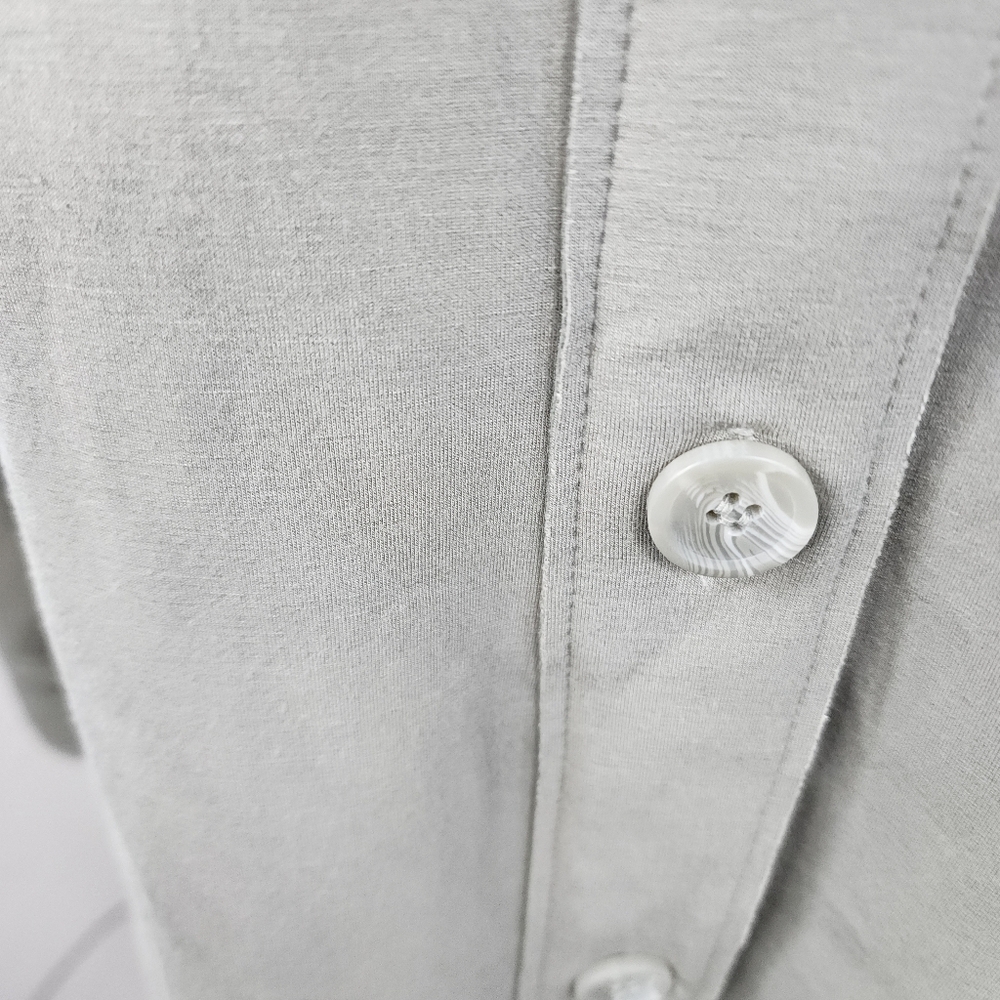 Joie Stretch Utility Shacket Button Down Olive Green Oversized Fit Size XS - Picture 11 of 16